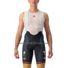 Completo Maglia + Pantaloncino con bretelle 2022 Quick-Step Alpha Vinyl Campione Del Mondo Manica Corta Bianco Multicolore